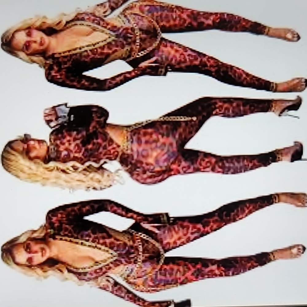 GIRLS NIGHT OUT 2 pc cut out low cut pants set club concert glamour queen xl